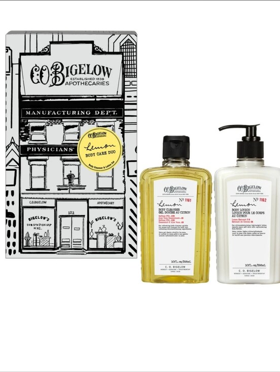 C.O. Bigelow Other - NEW C.O. Bigelow Lemon Body Care Duo Apothecary Box Set Body Lotion + Cleanser